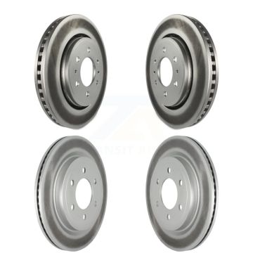 Front Rear Coated Disc Brake Rotors Kit For Ford F-150 Expedition Lincoln Navigator KG-101239