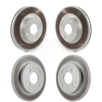 Front Rear Coated Disc Brake Rotors Kit For 2014-2019 Ford Fiesta ST KG-101241