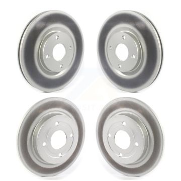 Front Rear Coated Disc Brake Rotors Kit For 2018-2022 Ford EcoSport AWD KG-101243