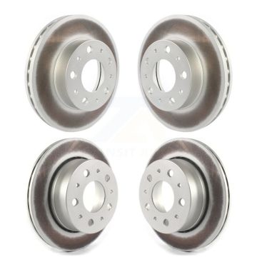 Front Rear Coated Disc Brake Rotors Kit For Ram ProMaster 2500 3500 1500 With Vented Rotor KG-101246