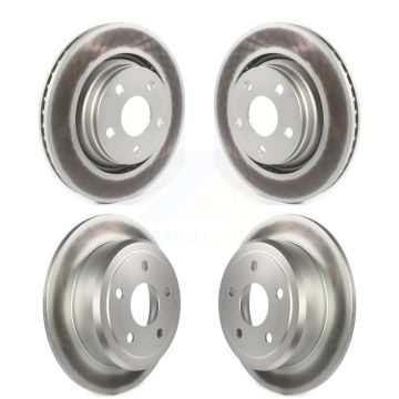 Front Rear Coat Disc Brake Rotors Kit For Jeep Wrangler JK With 332mm Diameter Rotor KG-101247