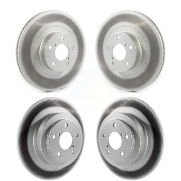 Front Rear Coat Brake Rotors Kit For 2005-2006 Subaru Baja With 292mm Diameter Rotor KG-101250