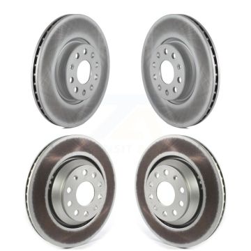 Front Rear Coated Disc Brake Rotors Kit For Volkswagen CC Passat KG-101257