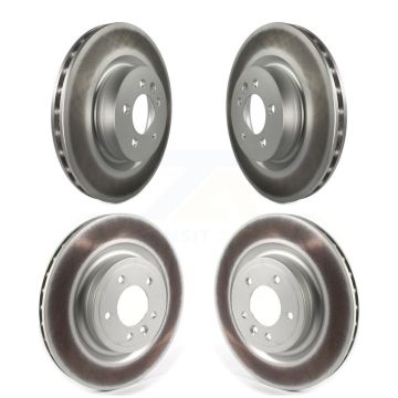 Front Rear Coated Disc Brake Rotors Kit For Land Rover Range Sport Discovery KG-101260
