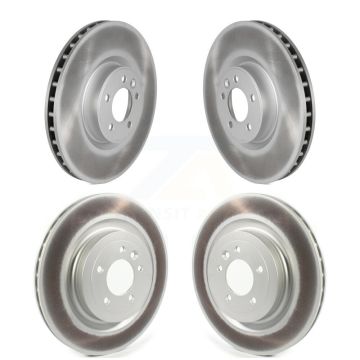 Front Rear Coated Disc Brake Rotors Kit For Land Rover Range Sport Discovery KG-101268