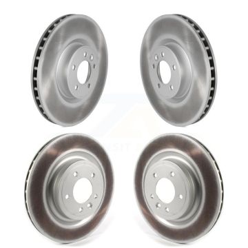 Front Rear Coated Disc Brake Rotors Kit For Land Rover Range Sport Discovery KG-101269