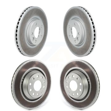 Front Rear Coated Disc Brake Rotors Kit For Volkswagen CC Passat KG-101270