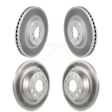 Front Rear Coated Disc Brake Rotors Kit For Volkswagen CC With 340mm Diameter Rotor KG-101271