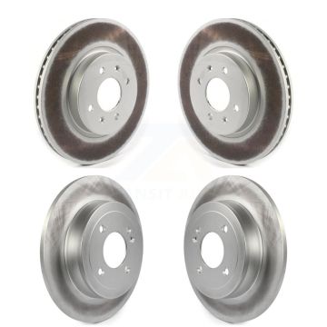 Front Rear Coated Disc Brake Rotors Kit For Kia Rio Hyundai Accent KG-101272