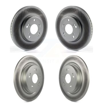 Front Rear Coated Disc Brake Rotors Kit For 2020 Honda CR-V 2.0L KG-101273