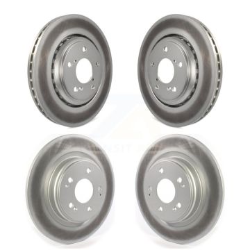 Front Rear Coated Disc Brake Rotors Kit For Acura MDX KG-101274