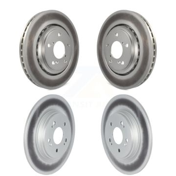Front Rear Coated Disc Brake Rotors Kit For 2018-2024 Honda Odyssey KG-101275