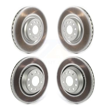 Front Rear Coated Brake Rotors Kit For Volkswagen Audi GTI Q3 Golf R Arteon S3 A3 Quattro KG-101277