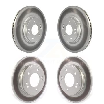 Front Rear Coated Disc Brake Rotors Kit For Hyundai Elantra Kia Forte Veloster KG-101280