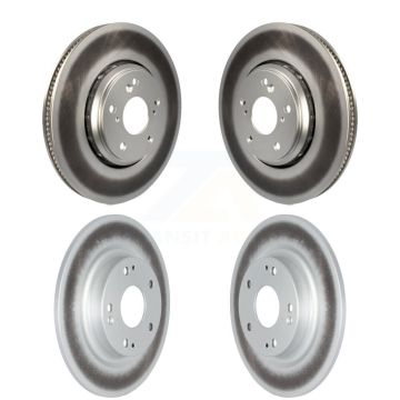 Front Rear Coated Disc Brake Rotors Kit For 2017-2020 Honda Civic Si KG-101285
