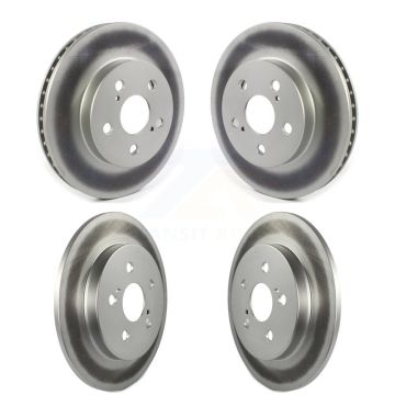 Front Rear Coated Disc Brake Rotors Kit For Toyota Corolla Prius Prime AWD-e KG-101286