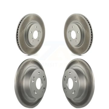 Front Rear Coated Disc Brake Rotors Kit For Honda Accord KG-101291