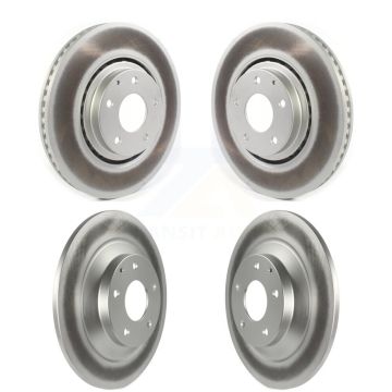 Front Rear Coated Disc Brake Rotors Kit For 2019-2023 Mazda CX-5 Turbocharged KG-101293