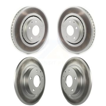 Front Rear Coated Disc Brake Rotors Kit For 2019-2021 Mazda 6 Turbocharged KG-101294