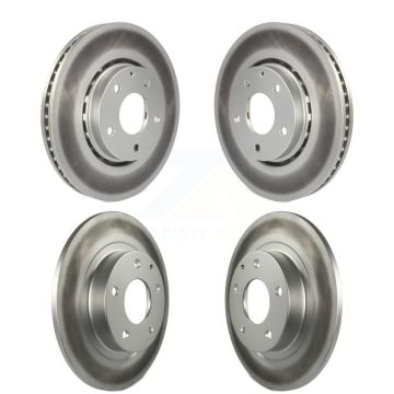 Front Rear Coated Disc Brake Rotors Kit For 2019-2021 Mazda 6 Naturally Aspirated KG-101296