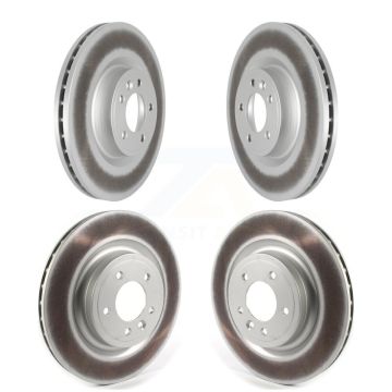 Front Rear Coated Disc Brake Rotors Kit For Land Rover Range Sport Discovery KG-101301