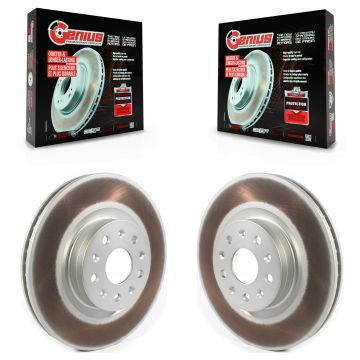 Front Coated Disc Brake Rotors Pair For Chevrolet Camaro Cadillac CT5 CTS CT6 KG-101310