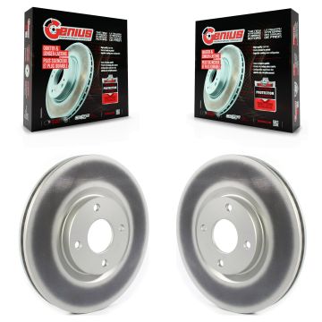 Front Coated Disc Brake Rotors Pair For 2018-2022 Ford EcoSport KG-101316