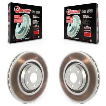 Front Coated Disc Brake Rotors Pair For Audi TT Quattro TTS KG-101324