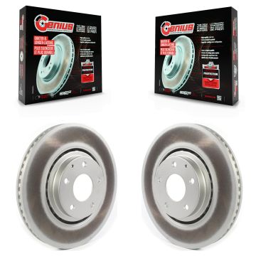 Front Coated Disc Brake Rotors Pair For Mazda CX-5 CX-9 6 KG-101337