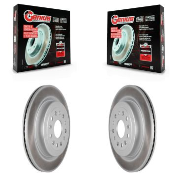 Rear Coated Disc Brake Rotors Pair For Ram 1500 KG-101359