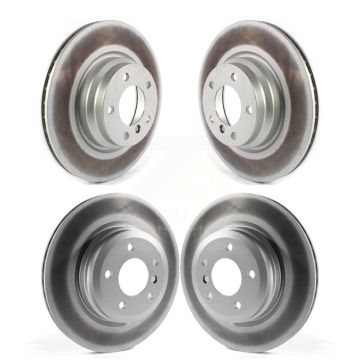 Front Rear Coated Disc Brake Rotors Kit For 2006 BMW 330i 330xi KG-101386