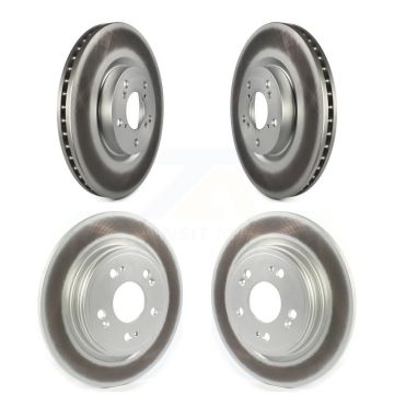 Front Rear Coated Disc Brake Rotors Kit For 2014-2020 Acura RLX Sport Hybrid SH-AWD KG-101388