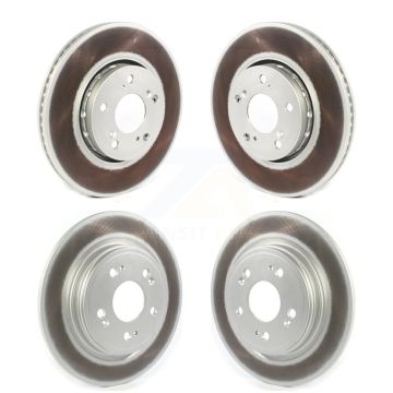 Front Rear Coated Disc Brake Rotors Kit For Acura RLX KG-101389