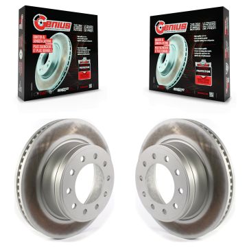 Front Coated Disc Brake Rotors Pair For Ram Dodge Sterling Truck 4500 5500 Bullet 45 55 KG-101390