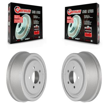Rear Coated Brake Drums Pair For Ford Ranger Mazda B4000 B3000 B2300 F-150 Explorer F-100 KG-101399