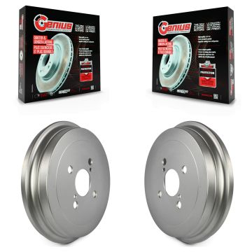 Rear Coated Brake Drums Pair For 2006-2018 Toyota Yaris KG-101405