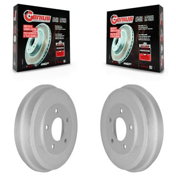 Rear Coated Brake Drums Pair For Ford Escape Mazda Tribute Mercury Mariner KG-101406
