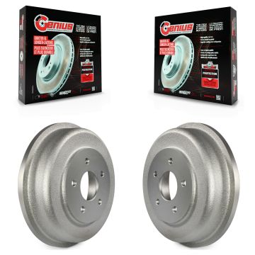 Rear Coated Brake Drums Pair For 2010-2013 Ford Transit Connect KG-101410