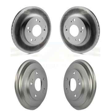 Front Rear Disc Brake Rotors Drums Kit For Honda Civic KG-101427