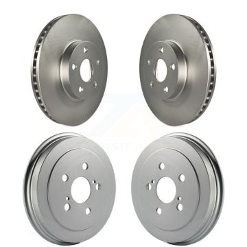 Front Rear Disc Brake Rotors Drums Kit For Toyota Corolla Celica KG-101430