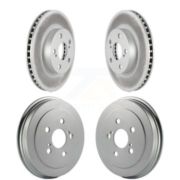 Front Rear Disc Brake Rotors Drums Kit For 2004-2008 Toyota Prius KG-101431