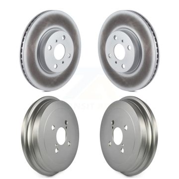 Front Rear Disc Brake Rotors Drums Kit For Toyota Yaris KG-101438