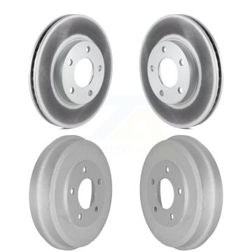 Front Rear Disc Brake Rotors Drums Kit For Ford Escape Mazda Tribute Mercury Mariner KG-101439