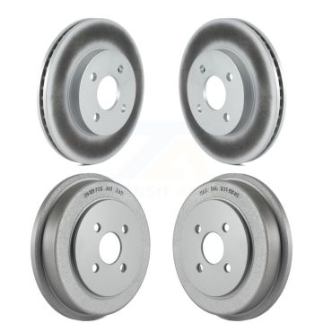 Front Rear Disc Brake Rotors Drums Kit For Chevrolet Cobalt Pontiac Saturn Ion G5 Pursuit KG-101443