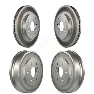 Front Rear Disc Brake Rotors Drums Kit For Chevrolet GMC Silverado 1500 Sierra Classic KG-101446