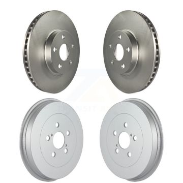 Front Rear Disc Brake Rotors Drums Kit For Toyota Matrix Pontiac Vibe KG-101450