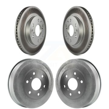 Front Rear Disc Brake Rotor Drum Kit For 2009-2013 GMC Sierra 1500 Chevrolet Silverado KG-101451