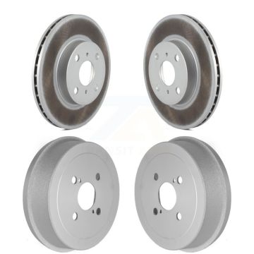 Front Rear Disc Brake Rotors Drums Kit For Toyota Corolla Prizm Chevrolet Geo KG-101453