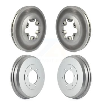 Front Rear Brake Rotors Drum Kit For Chevrolet Colorado GMC Canyon Isuzu i-280 i-350 i-290 KG-101454