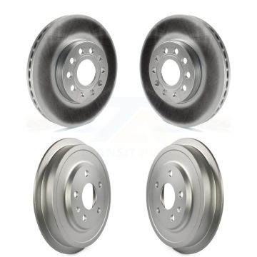 Front Rear Disc Brake Rotors Drums Kit For Volkswagen Jetta Beetle KG-101459